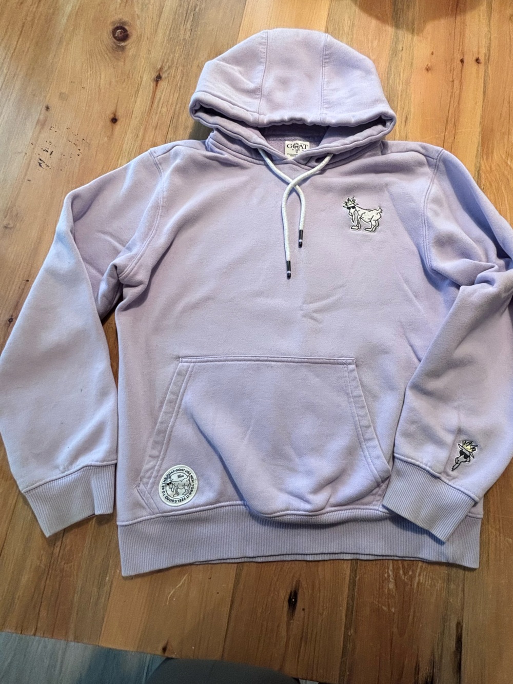 Men’s Lavender Goat Hoodie Extra Small